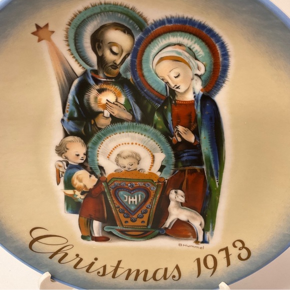 vtg HUMMEL - SCHMID BROTHERS Limited Edition 1973 Christmas Plate - The Nativity - Picture 2 of 6